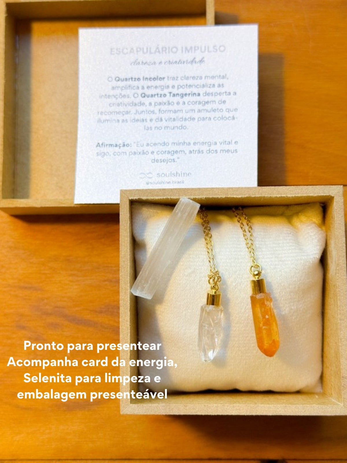 Escapulário Impulso — embalagem presenteável