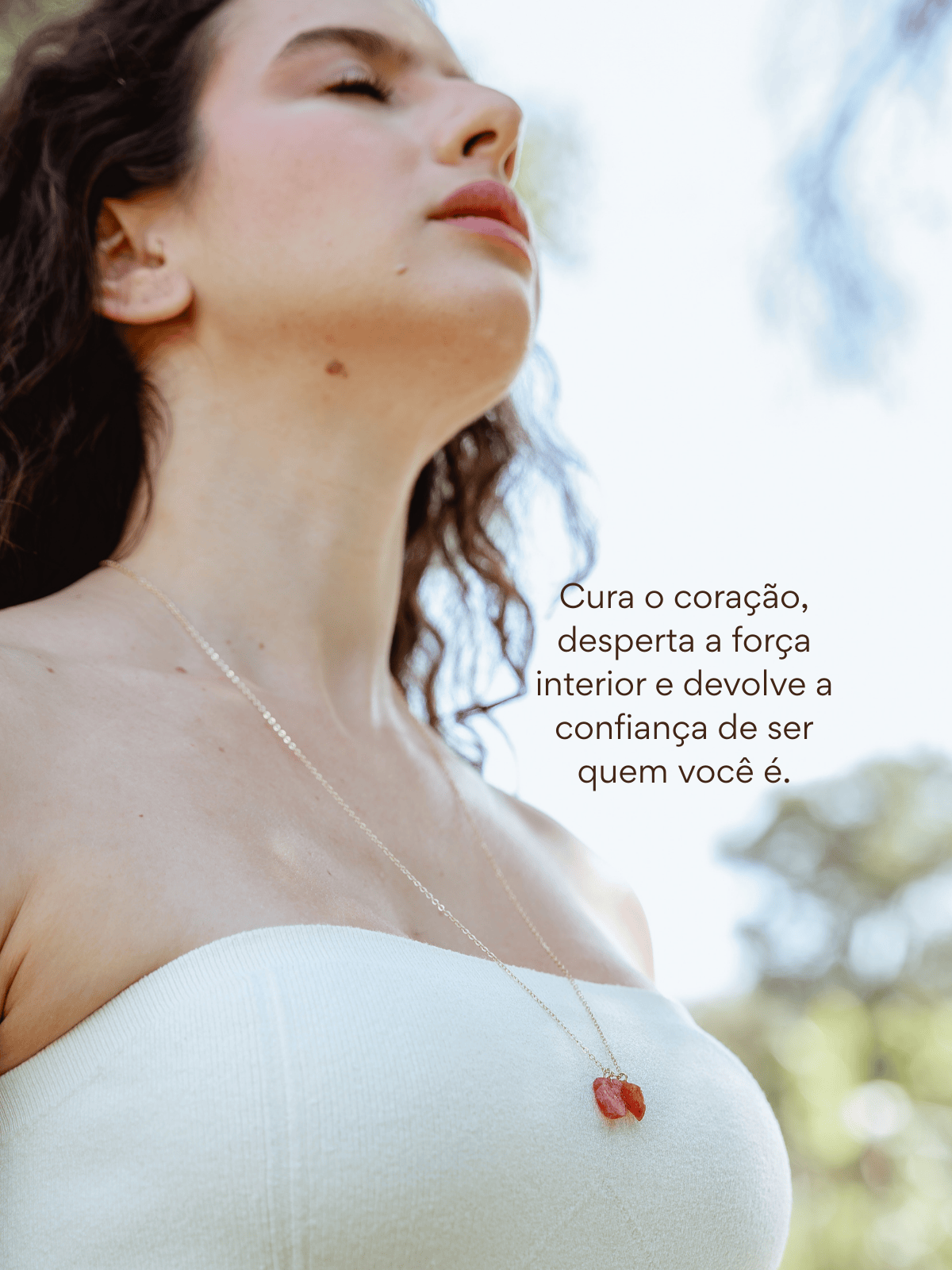 Escapulário Autoestima: Cornalina e Rodonita