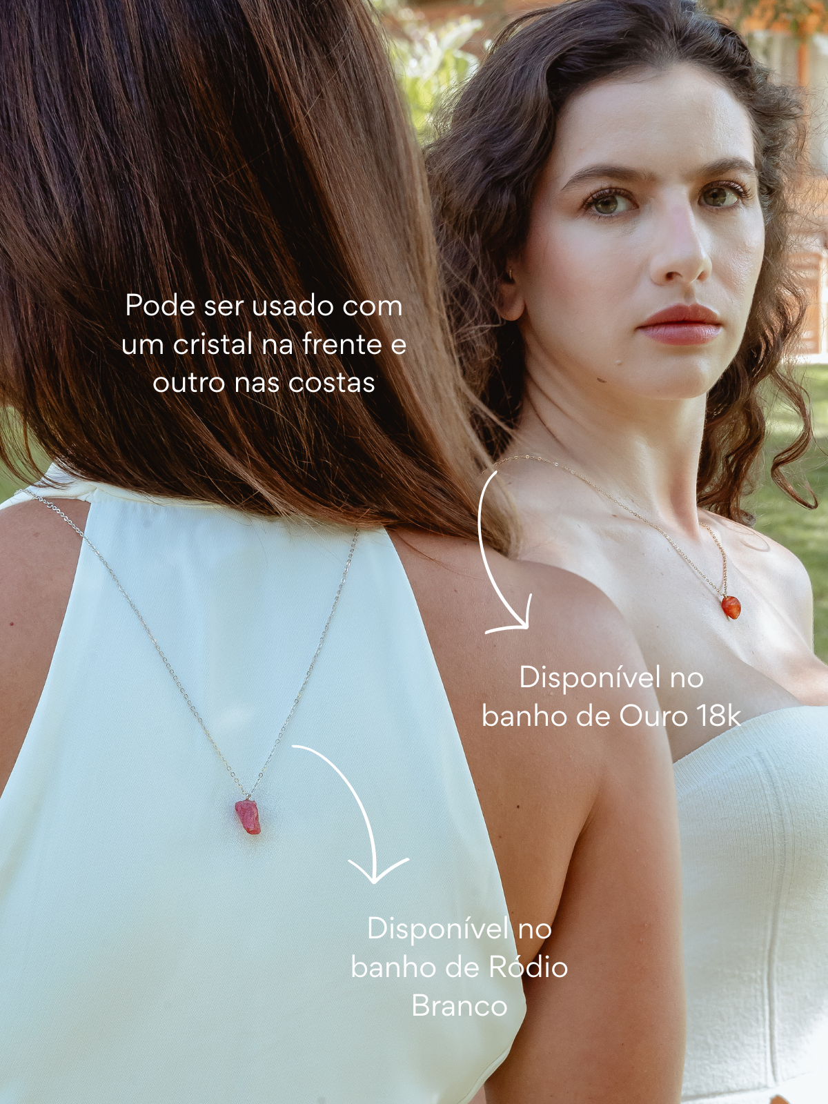 Escapulário Autoestima: Cornalina e Rodonita