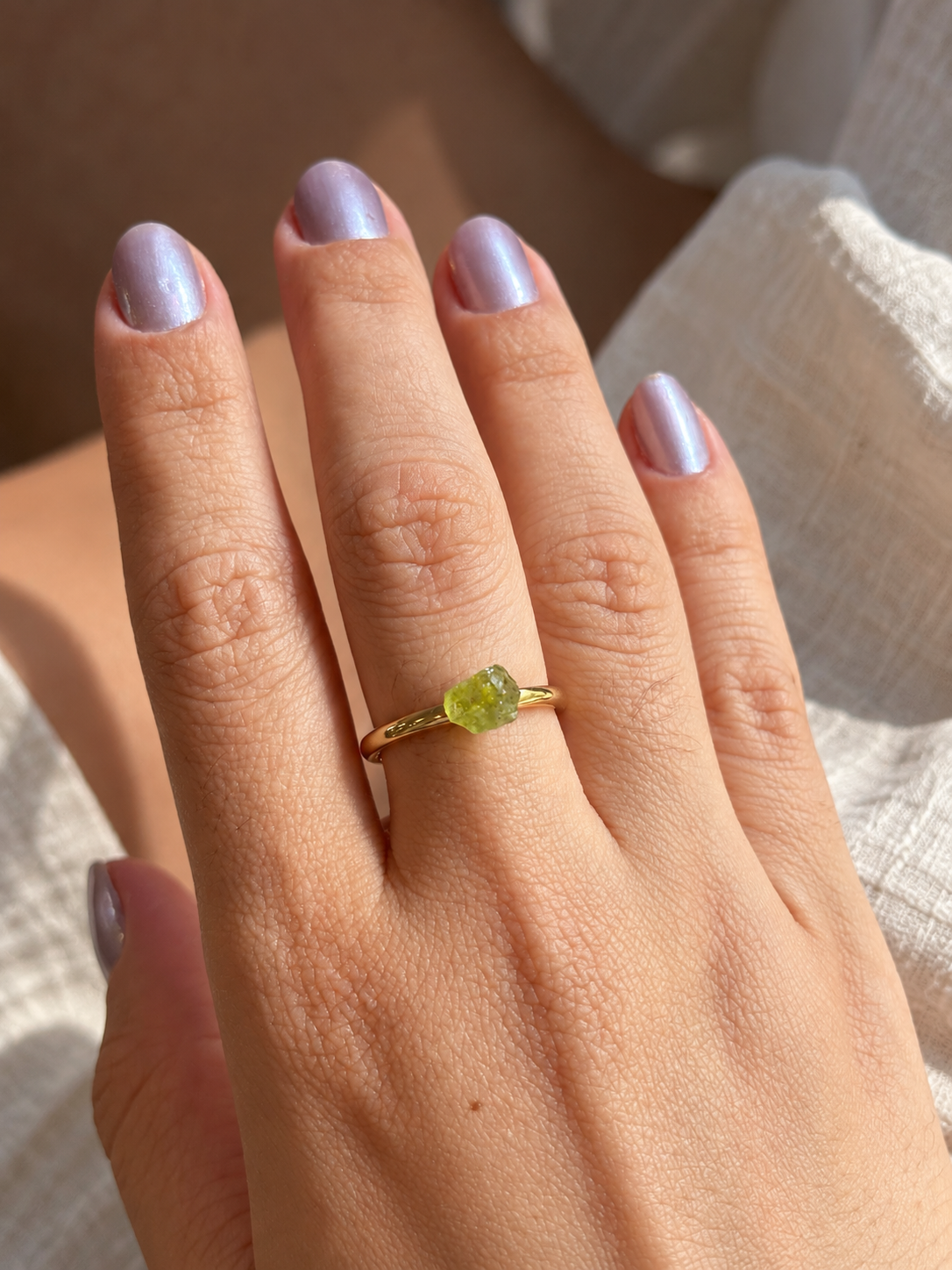 Anel de Peridoto