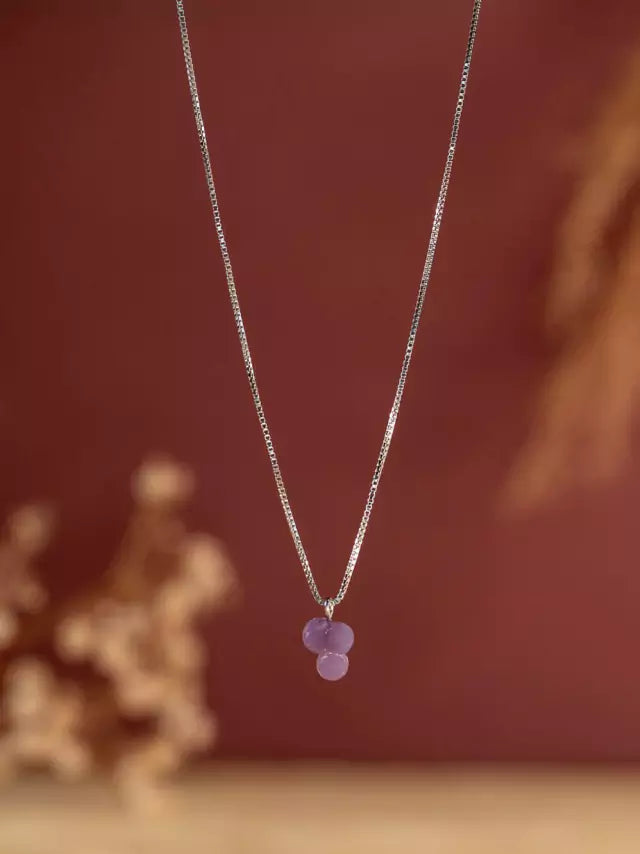 Colar de Calcedônia Uva