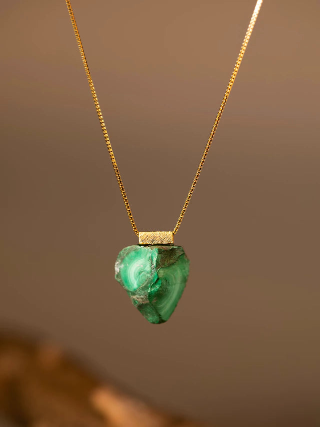 Colar de Malaquita - Cura e Poder.