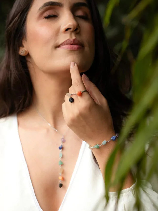Anel de Calcita Laranja