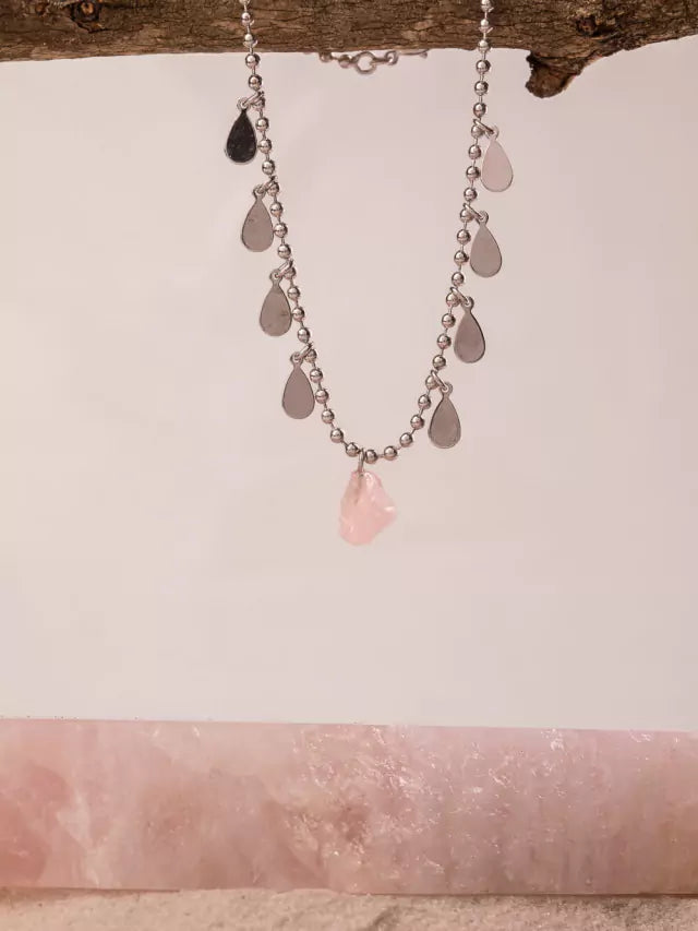 Tornozeleira Sagrada Sabedoria - Quartzo rosa