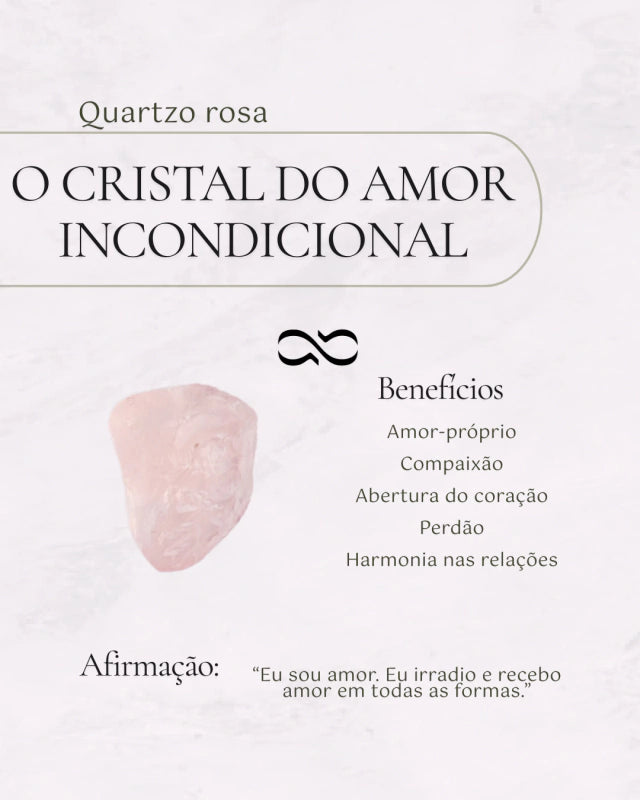 Colar de Quartzo Rosa