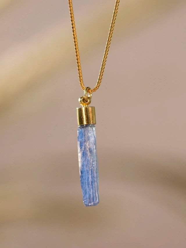 Colar de Cianita Azul