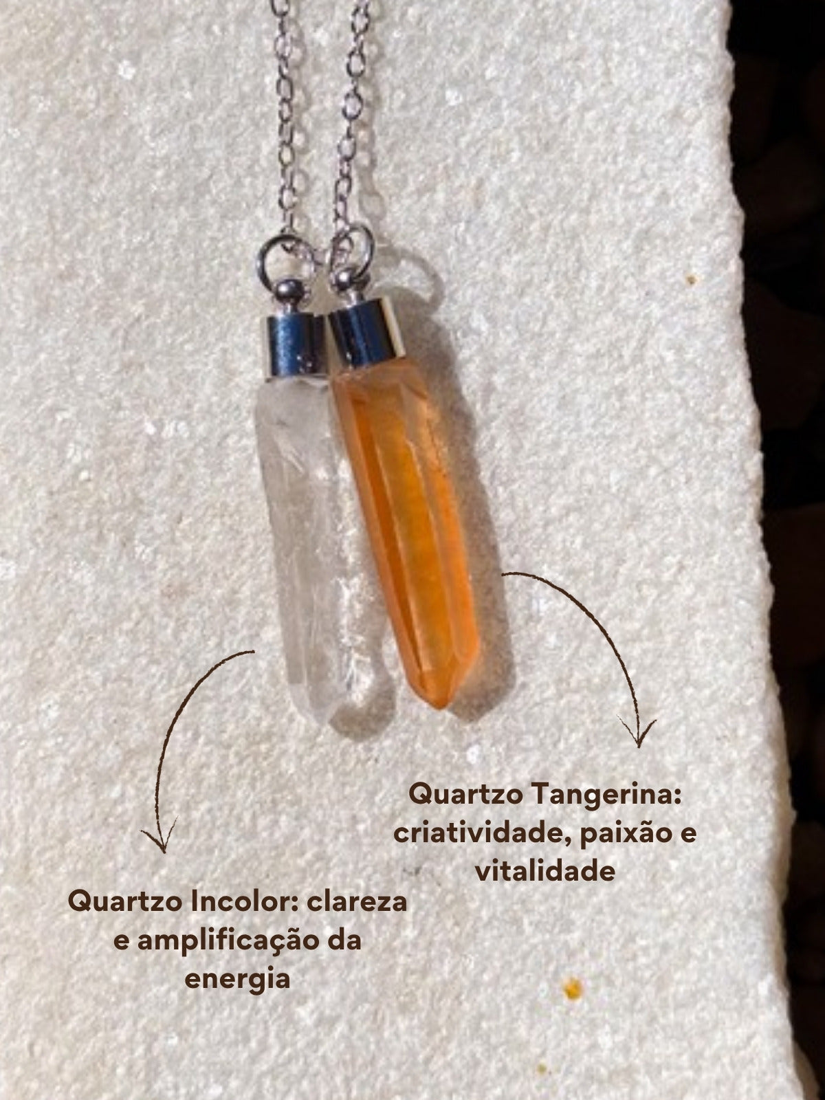 Escapulário Impulso — energia dos cristais