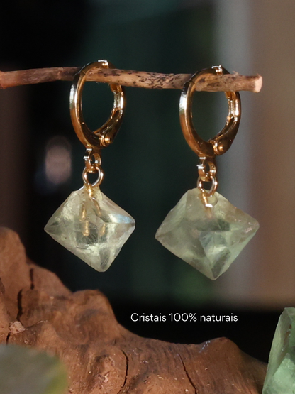 Brinco Essência: Fluorita Octaédrica