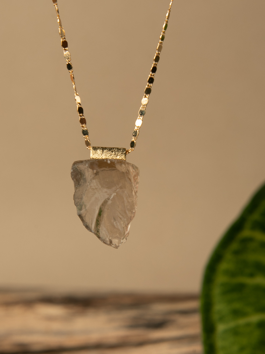 Colar de Quartzo Fumê