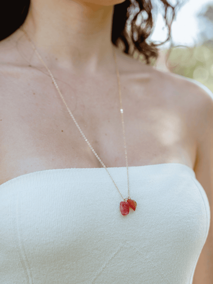 Escapulário Autoestima: Cornalina e Rodonita