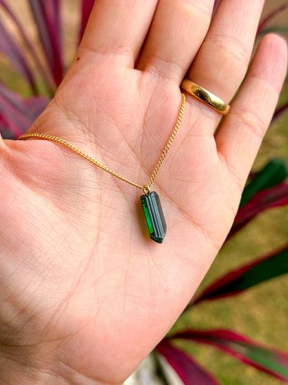 Colar de Turmalina Verde