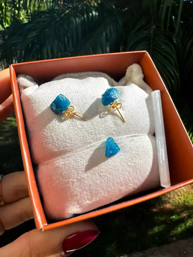 Conjunto Luz - Apatita Azul