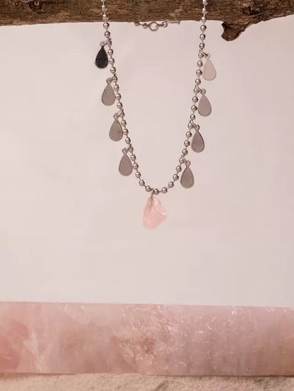 Tornozeleira Sagrada Sabedoria - Quartzo rosa